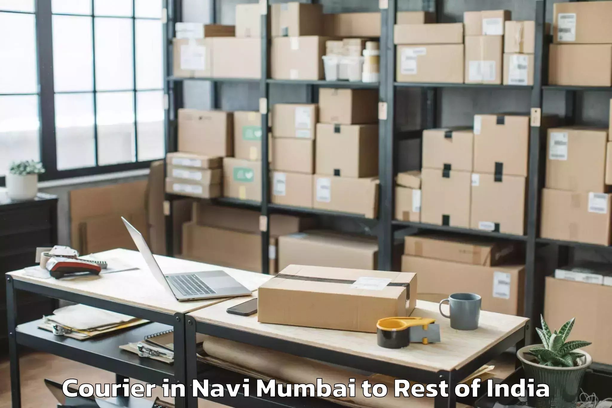 Get Navi Mumbai to Central University Of Jammu Ja Courier